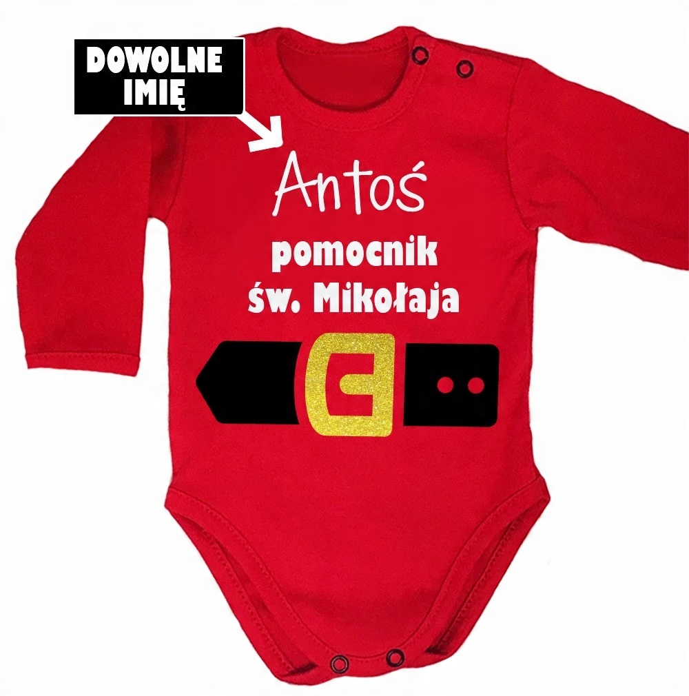 

Body dziecięce Pomocnik świętego Mikołaja imię