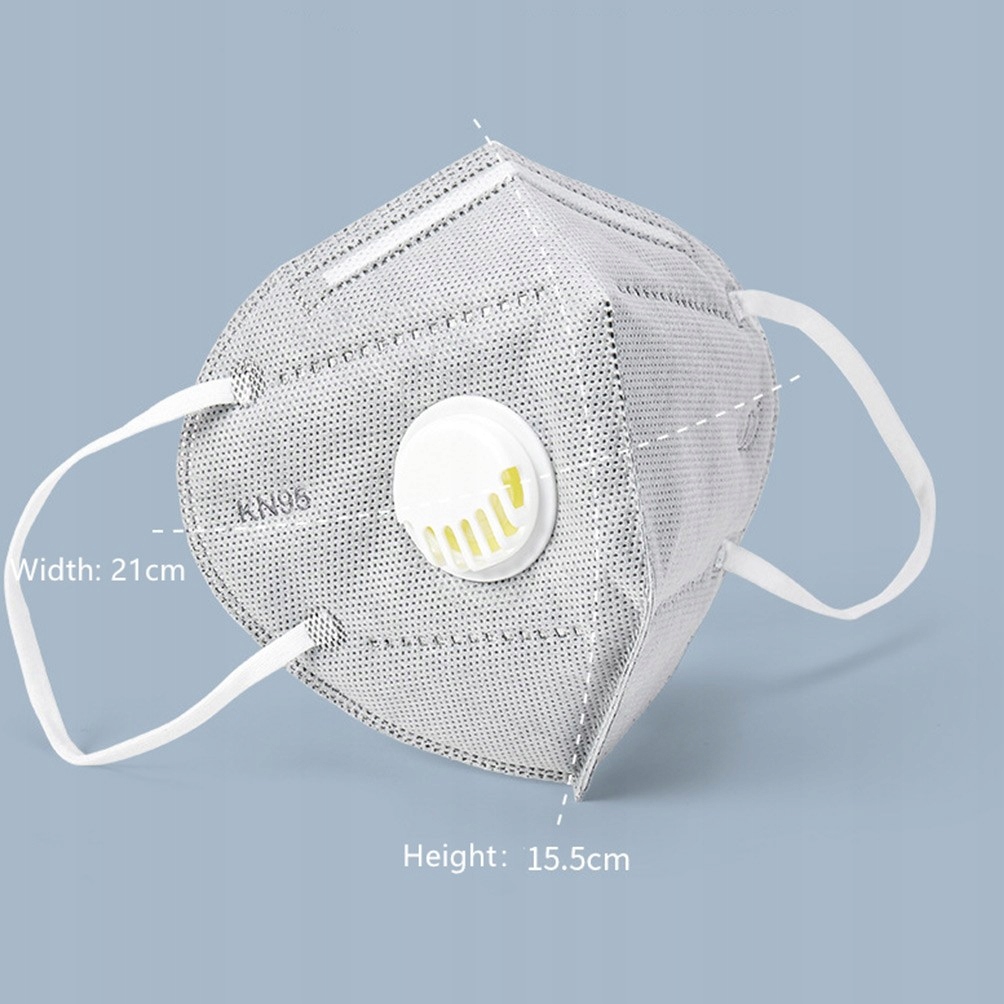 MASKA ANTYWIRUSOWA KN95 ANTYSMOGOWA Z FILTREM FFP2 Liczba sztuk 1 szt.