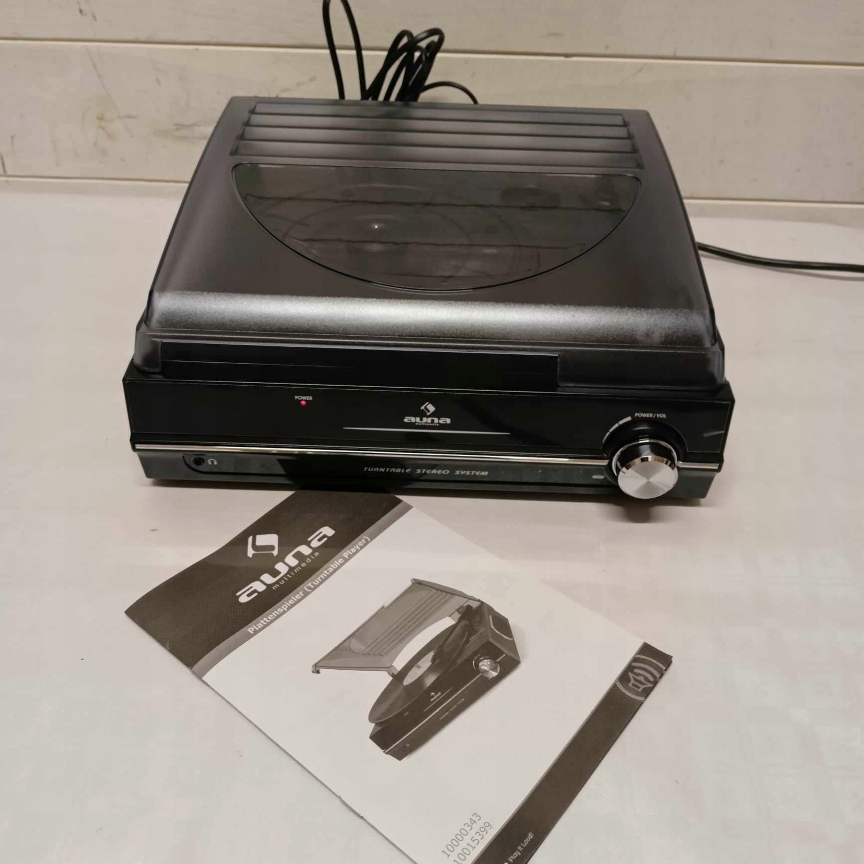 GRAMOFON Auna TT-928 czarny Napęd paskowy