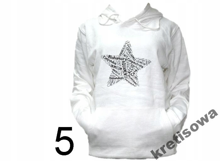 

Bluza Kaptur Wzory Harry Potter Zaklęcia Magia