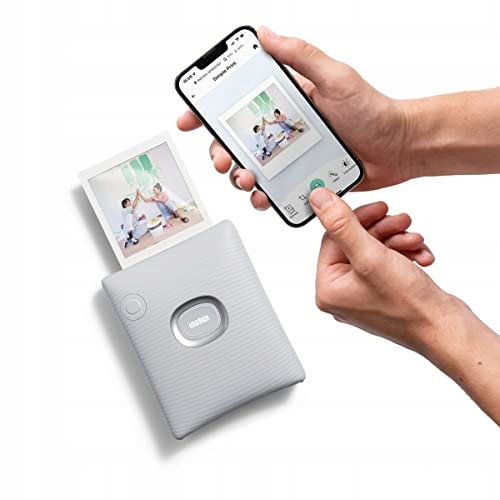 INSTAX Aparat Fotograficzny Square Link Ash White Kolorowy Druk — miniatura 2