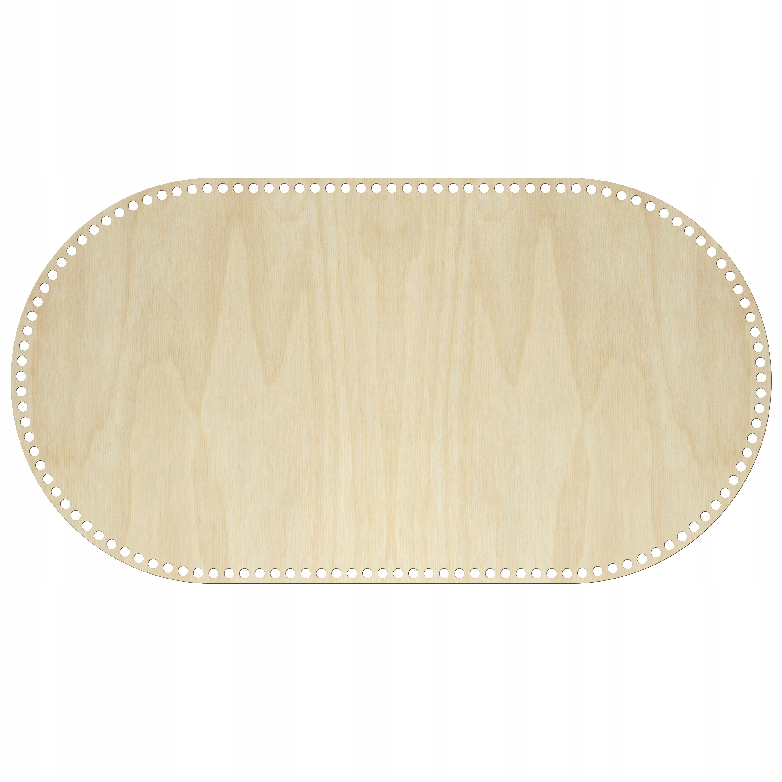 Základna pro Mojžíšův koš Ovál 75x40 cm 6 mm Spodní strana Dno pro háčkování Kolébky