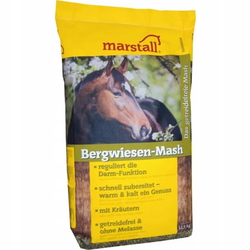 Meš pro koně bezobilný, bylinné vředy 12,5 kg Bergwiesen Mash