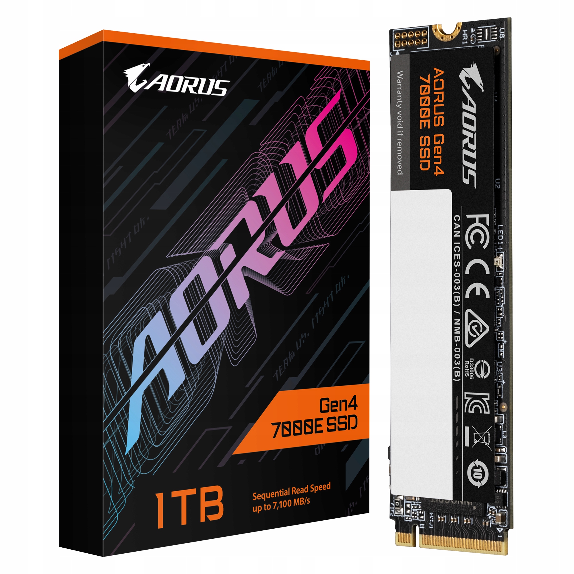 Dysk Ssd Gigabyte Aorus Gen4 7000E 1TB M.2 2280 NVMe PCIe 4.0 x4