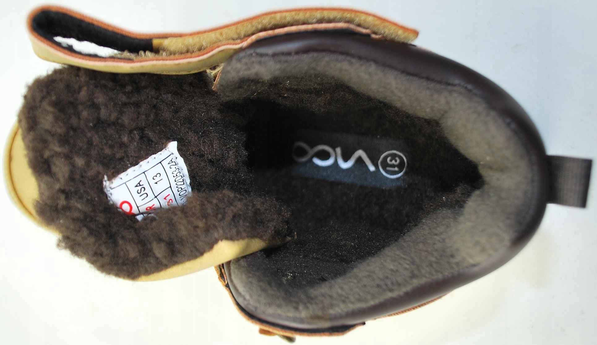 CAMEL ciepłe kozaki śniegowce dla chłopca chłopaka na rzep na zimę r 33 Płeć chłopcy