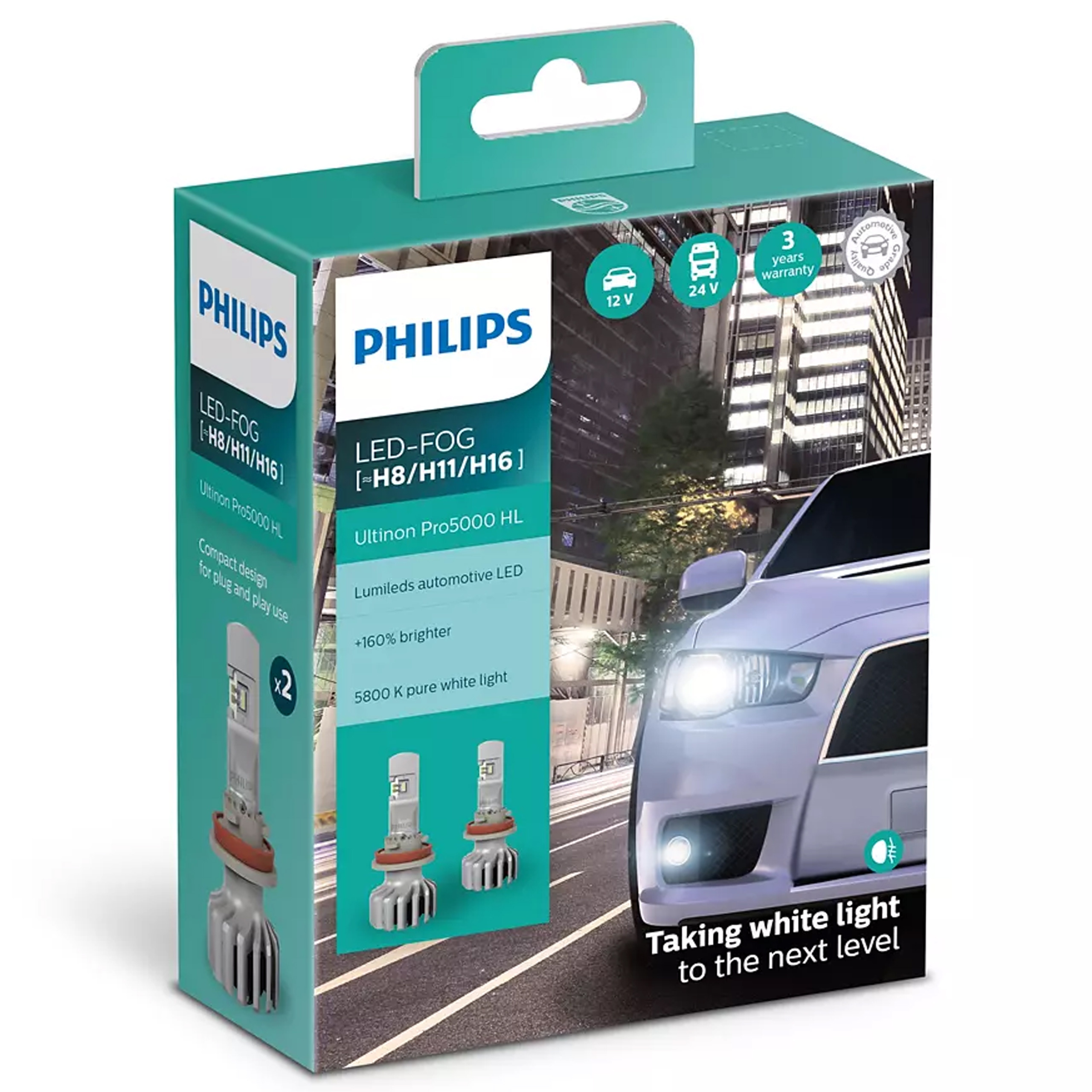 Philips Led žiarovka H8/H11/H16 Ultinon Pro5000 Hl