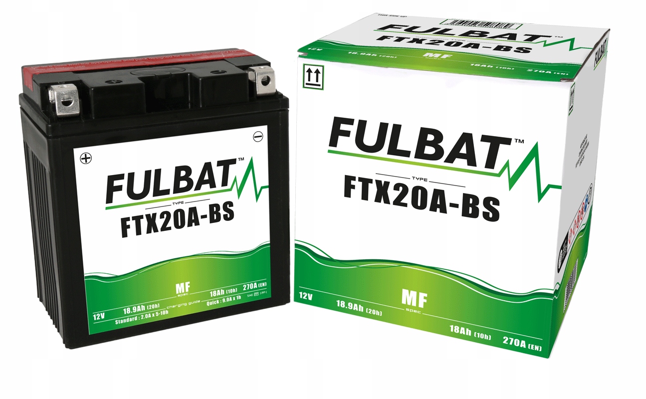 Batéria Fulbat Ful Mf FTX20A-BS YTX20A-BS suchý, bezúdržbový