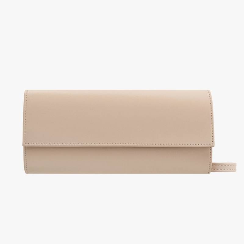 Ryłko R10137TB 6NL Béžová podlouhlá psaníčko s řetízkem Kochland