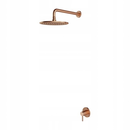 Podomietkový Sprchový Stĺp Z Brúsenej Medi