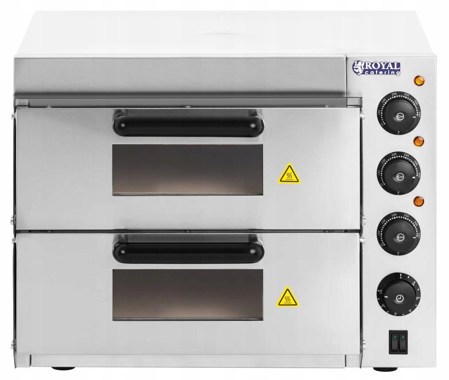 Piec do pizzy dwupoziomowy 3000W Royal Catering RCPO-3000-2PS-1 10010832