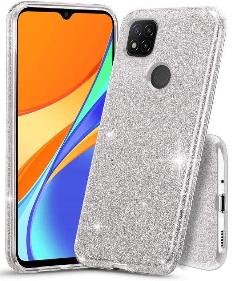 

Etui do Xiaomi Redmi 9C Brokat Case Szkło 9H