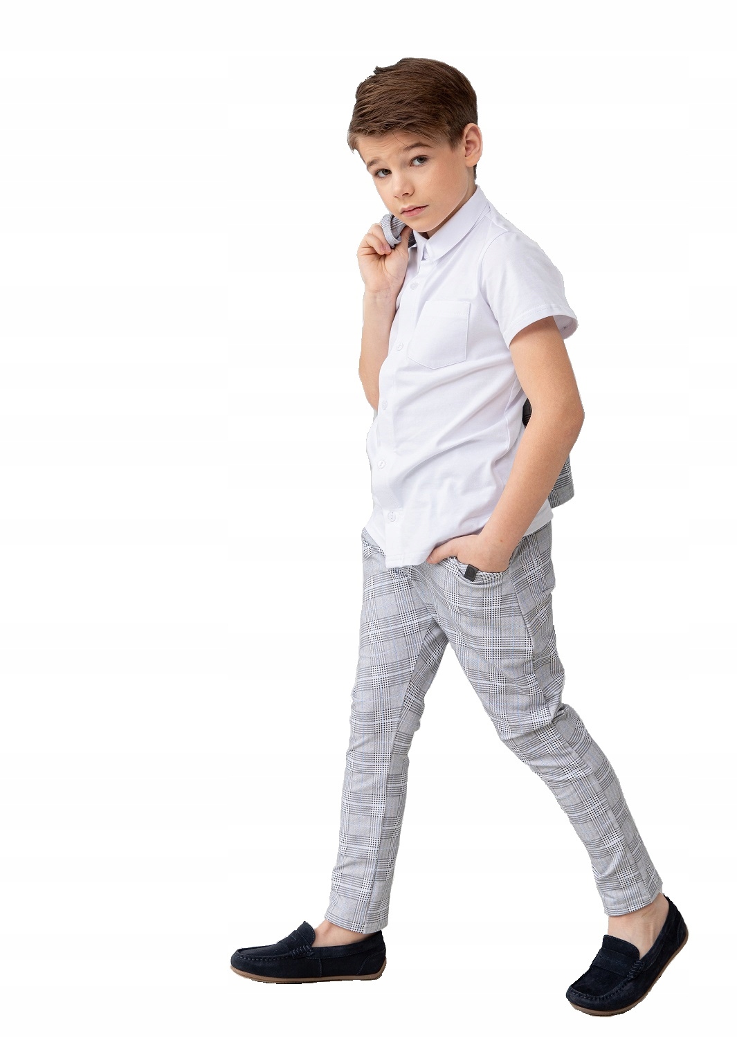 

Biała koszula krótki rękaw All For Kids 104/110