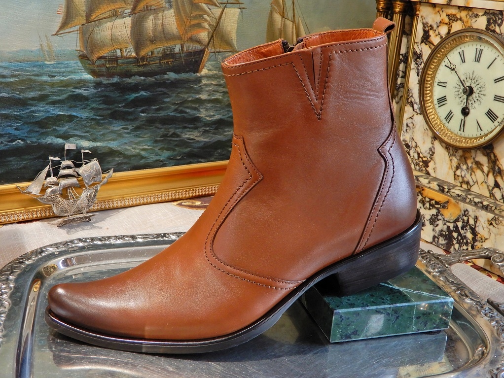 KOWBOJKI MĘSKIE SKÓRA CAŁOROCZNE CZOPER 42 bb Model 1236/373a(BB)