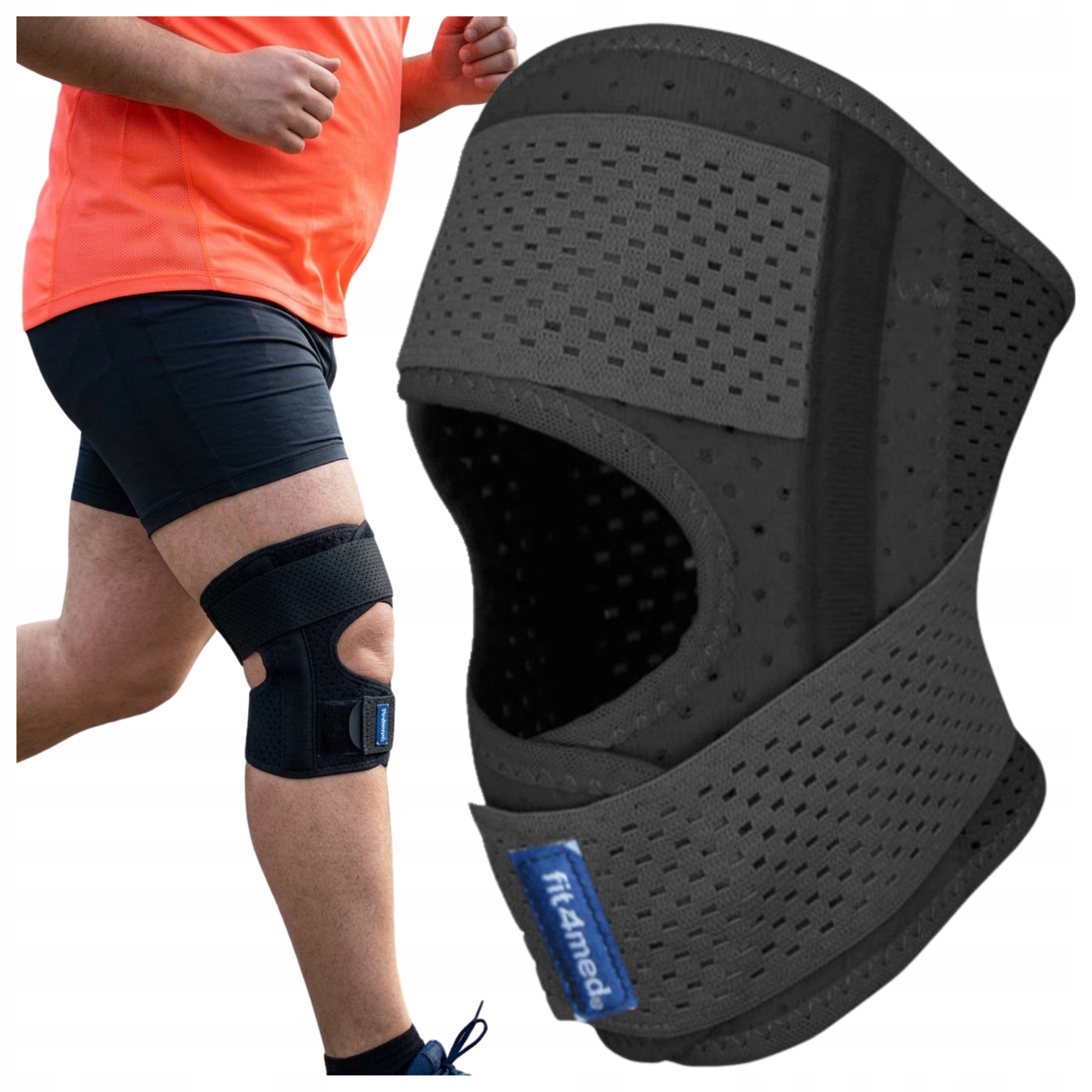 Stabilizator Kolana Stawu Kolanowego Opaska Kompresyjna Na Kolano Lewa XL