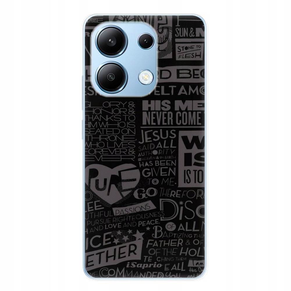 Silikonowe etui iSaprio Text 01 do Xiaomi Redmi Note 13