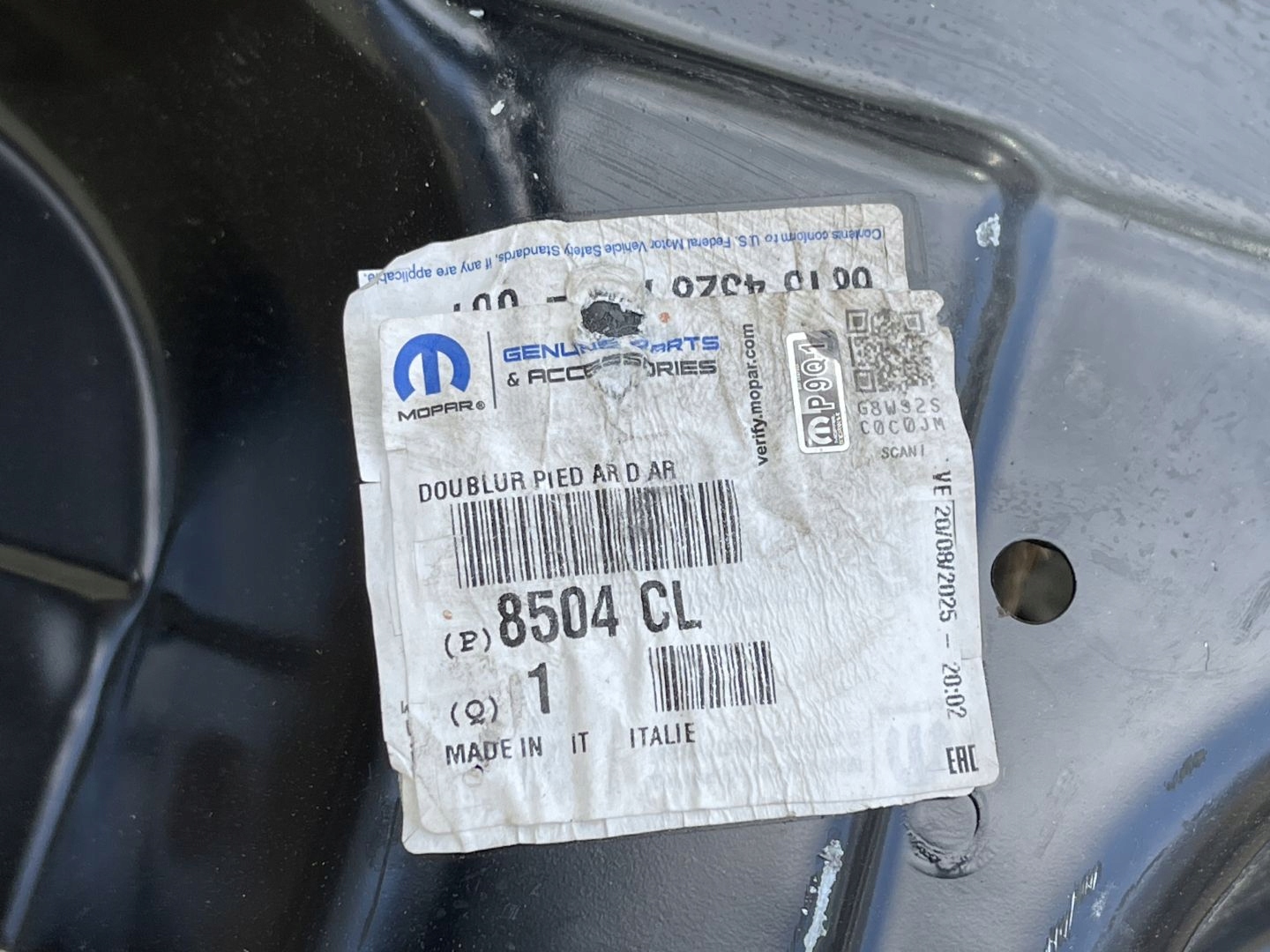 DUCATO III CITROEN JUMPER II BOXER threshold right 06- 8504CL