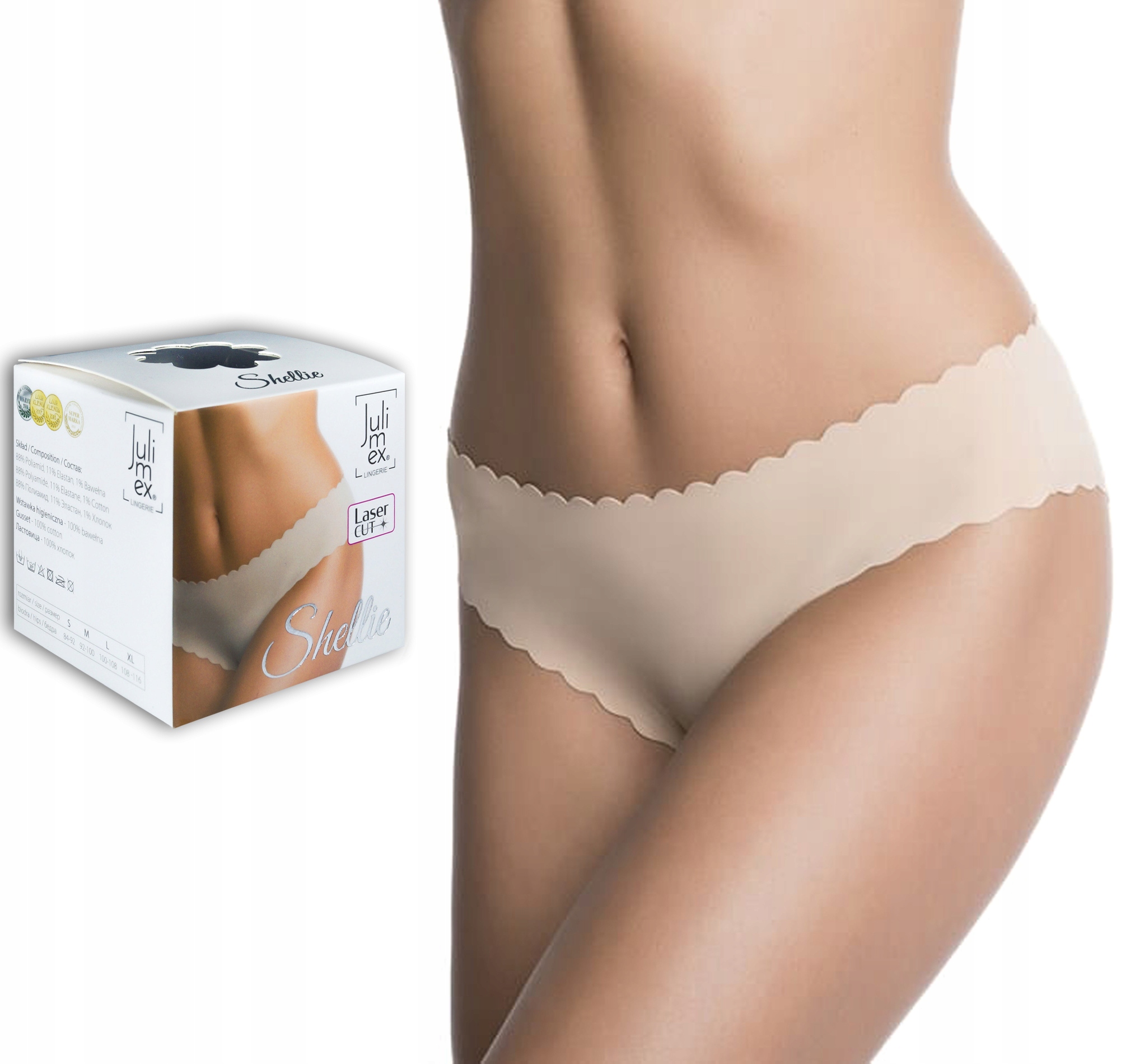 Kalhotky Julimex Shellie bezešvé lasercut S