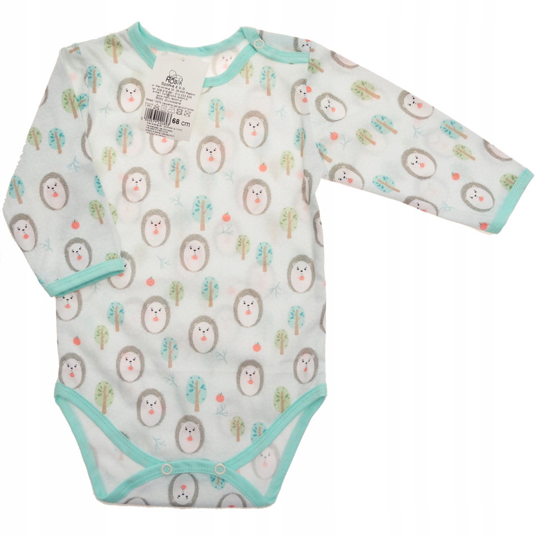 

Body Jeżyki miętowe wz405 długi rękaw Robik r.80
