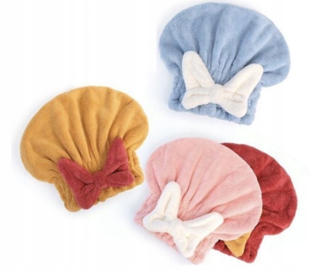 RĘCZNIK NA GŁOWĘ TURBAN Z MIKROFIBRY DO WŁOSÓW GRUBY CHŁONNY DO SUSZENIA Długość (cm) 30