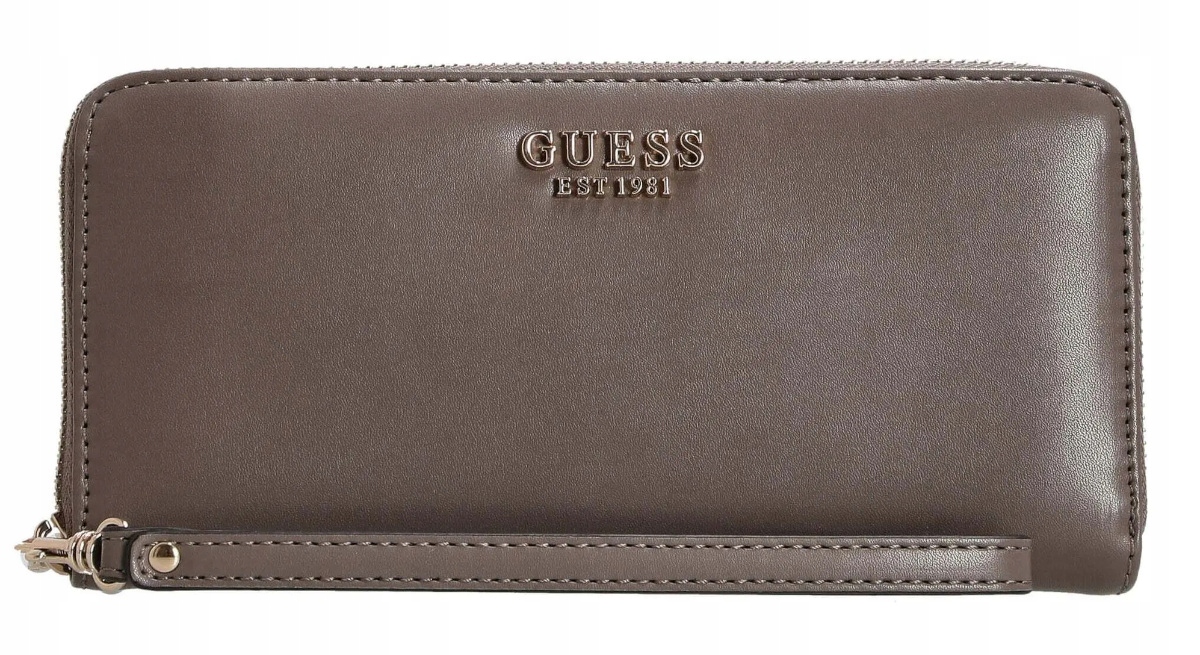 Guess hnědá dámská logovaná peněženka, velká kožená