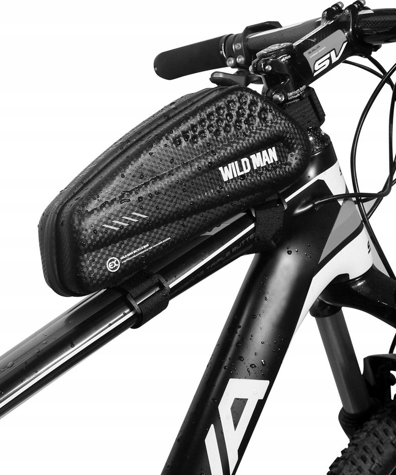 WODOODPORNA SAKWA ROWEROWA TORBA NA RAMĘ ROWER SASZETKA WILD MAN 1L