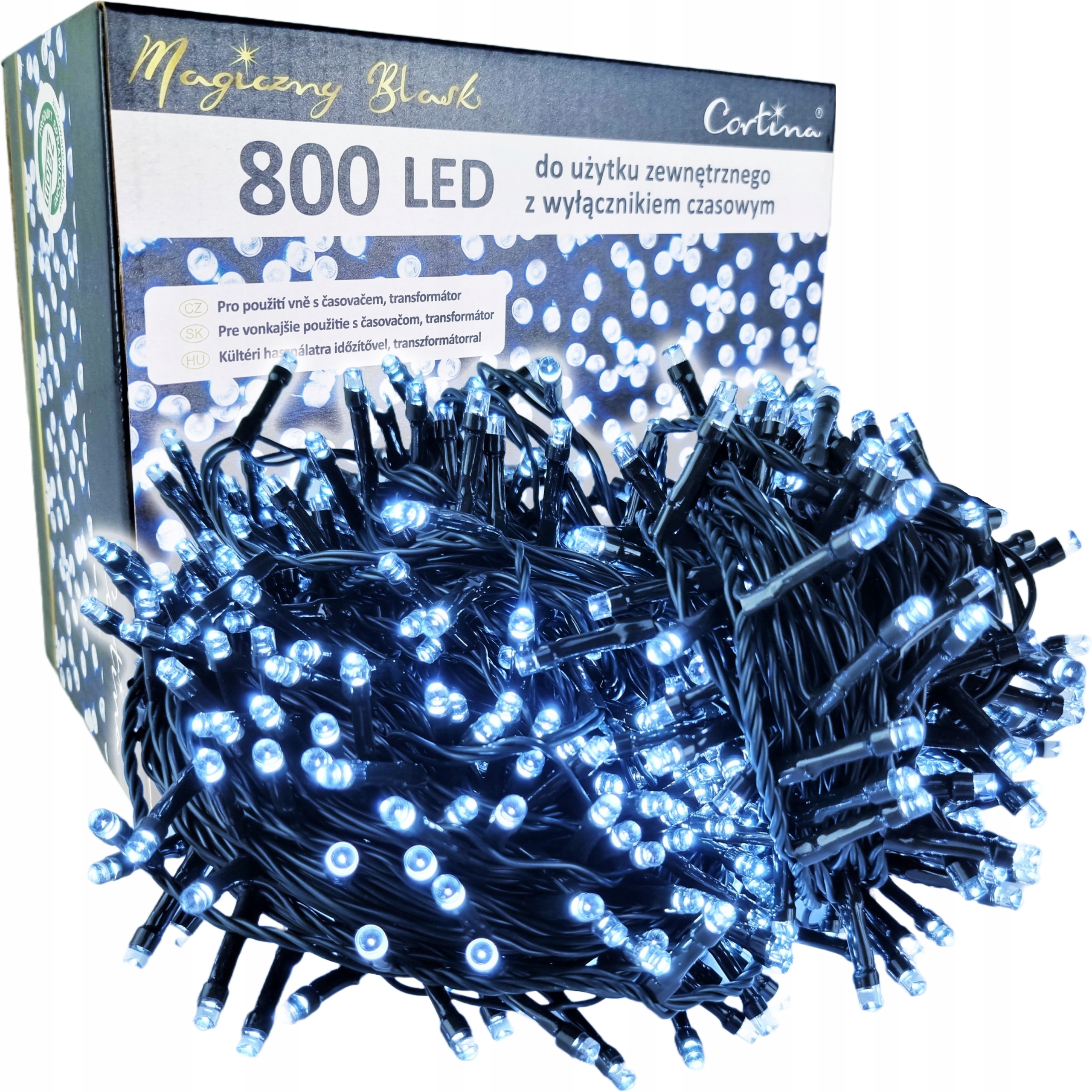 

Lampki Choinkowe 800 Led Timer Atest Zewnętrzne