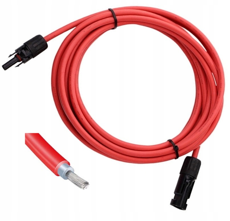 Przewód Solarny Kabel Fotowoltaiczny 15m 6mm2 Ecoflow Fossibot Do Paneli Pv