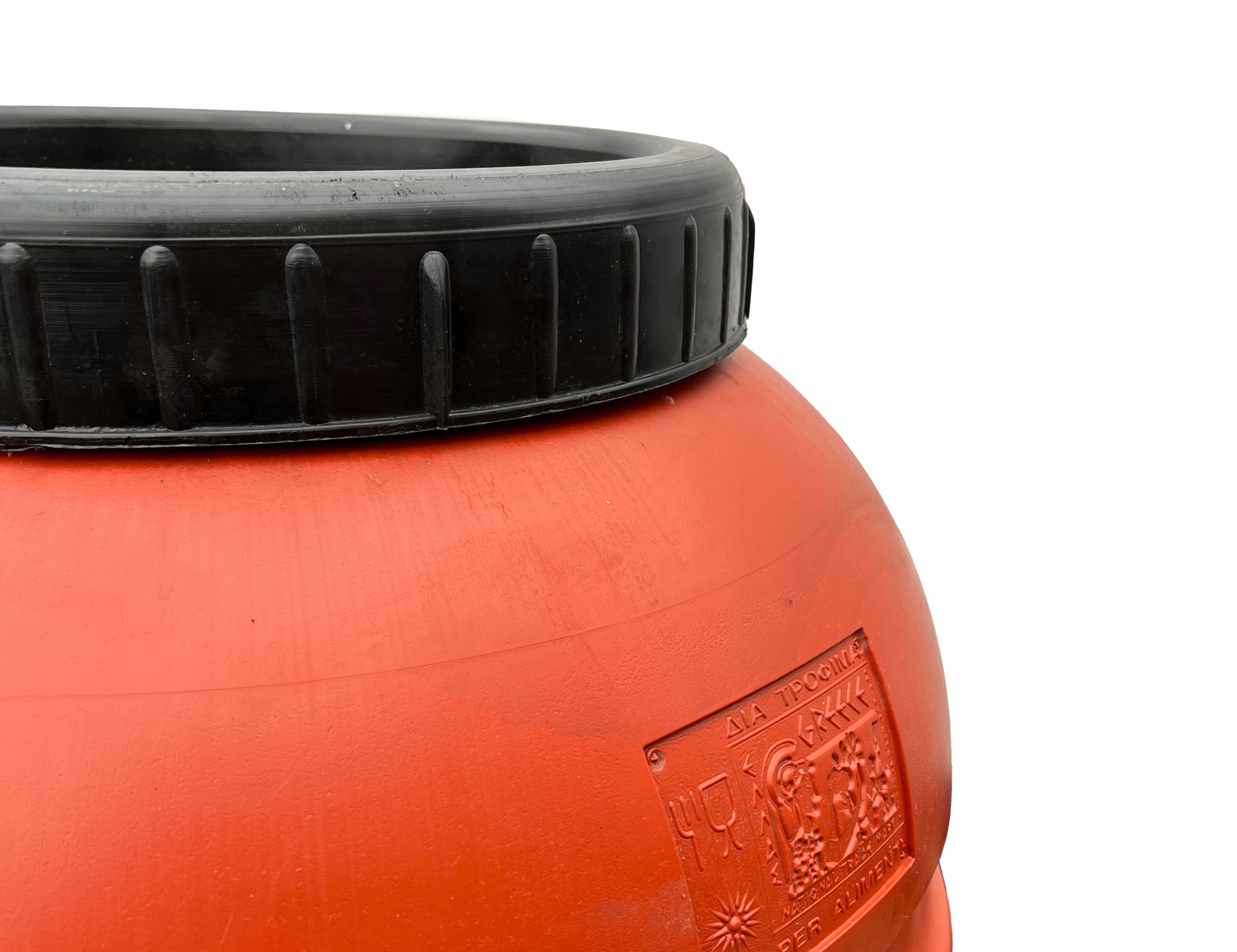 BECZKA PLASTIKOWA 220L SPOŻYWCZA ATEST CEGLANA TWARDA SPOŻYWCZA Marka inna