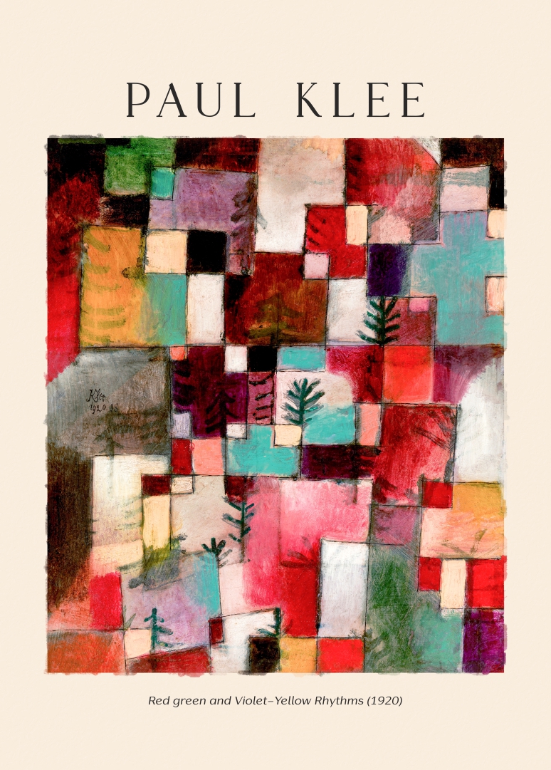 

Paul Klee Colours Rhythms Plakat 30x40cm #240