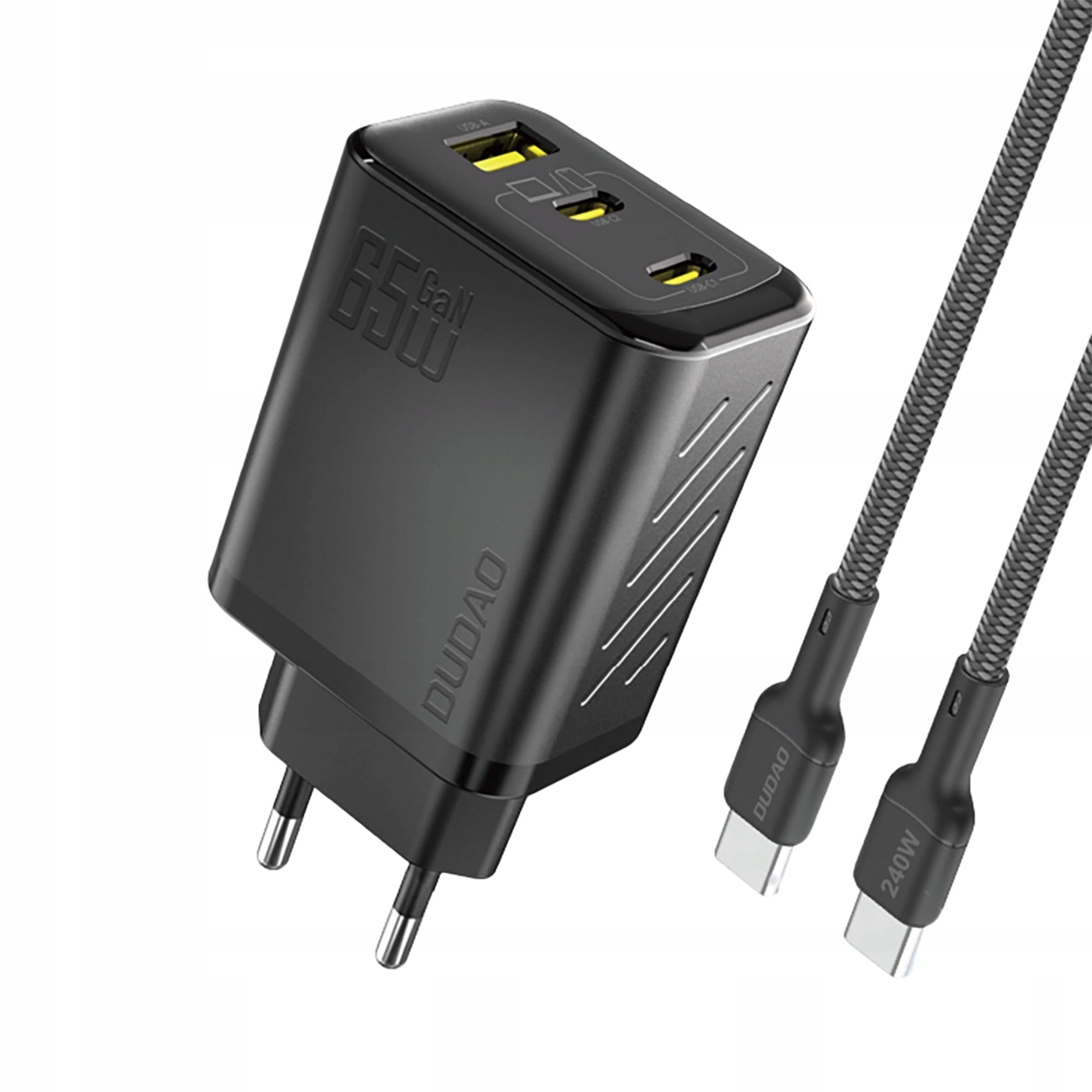Síťová nabíječka Dudao A29C 65W GaN kabel Usb-c černá