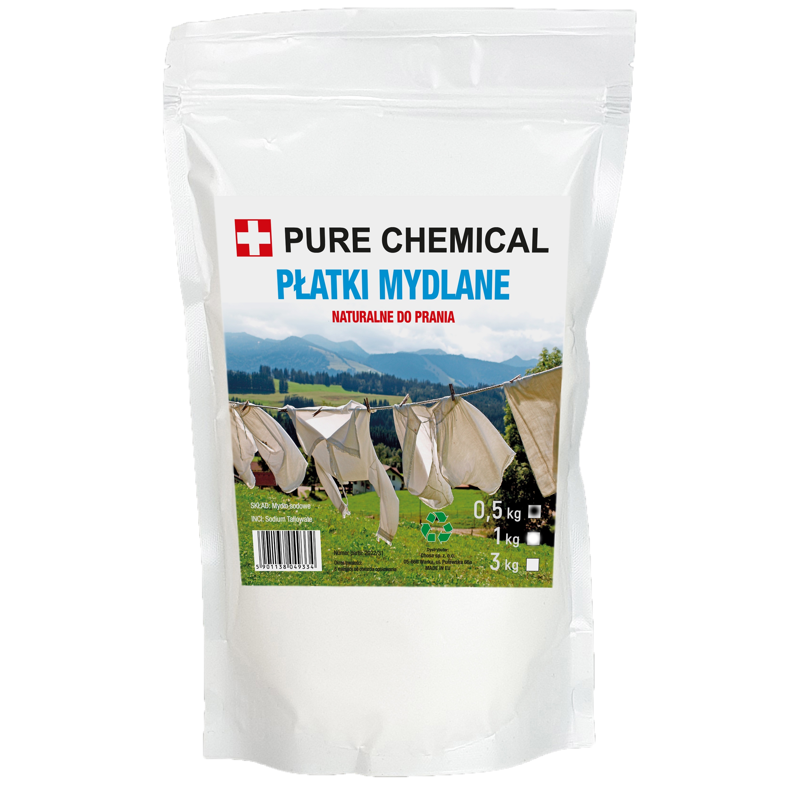 

Płatki Mydlane Do Prania Naturalne 0,5kg 500g