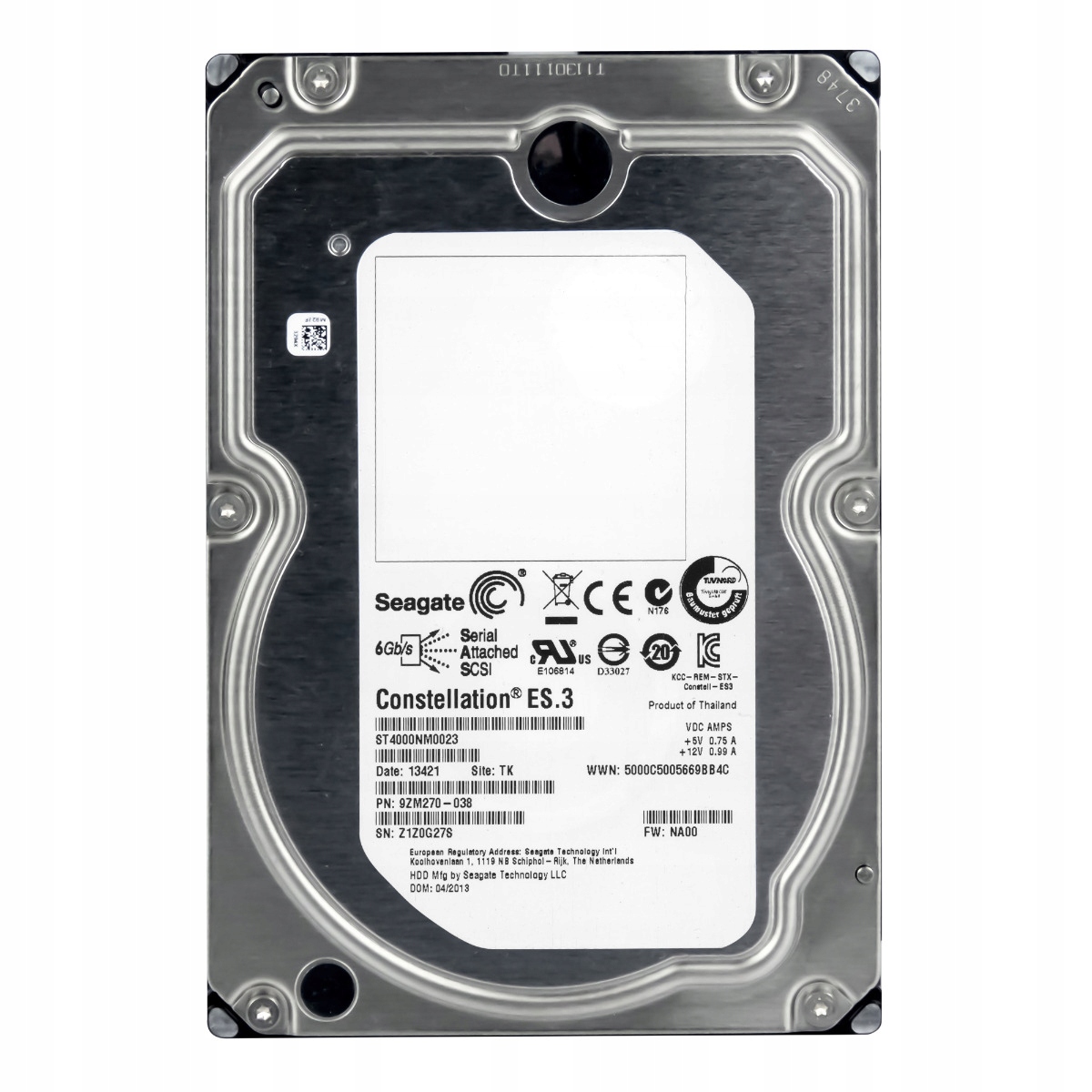 

Seagate 4TB 7.2K 128MB SAS-2 3.5'' ST4000NM0023