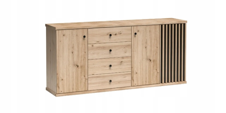 Elegantní velká komoda Lamele C-20 Moderní skříňka do obývacího pokoje Prostorná