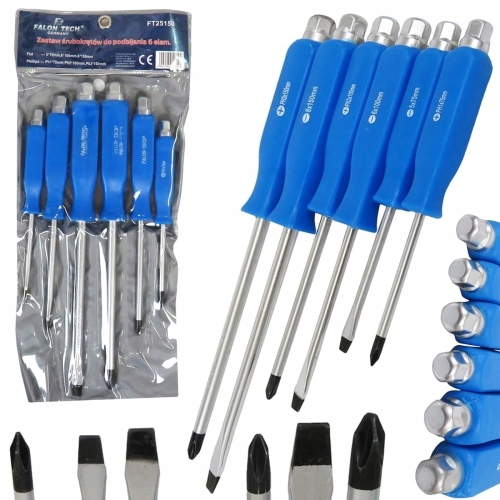 

Zestaw 6 wkrętaków Falon-Tech FT25150