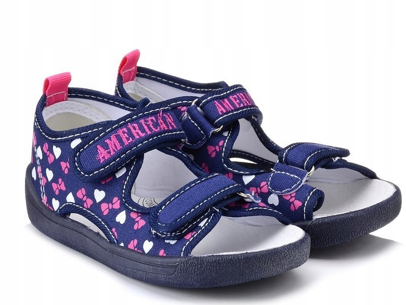 

American Club Ten 19/20 Granat Sandałki Rzepy 30