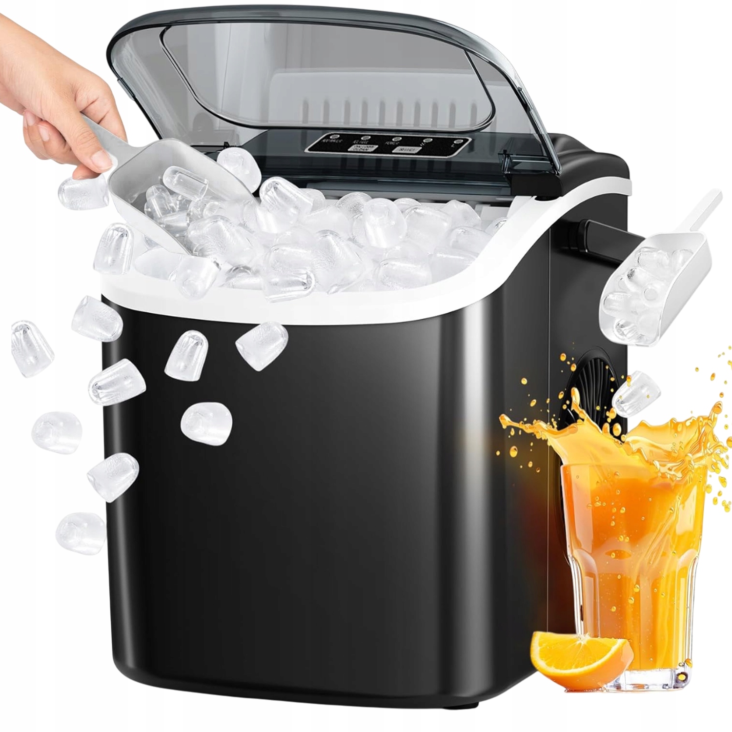 Výrobník Ledu Domácí Stroj Na Kostky Expresní Led 12 Kg