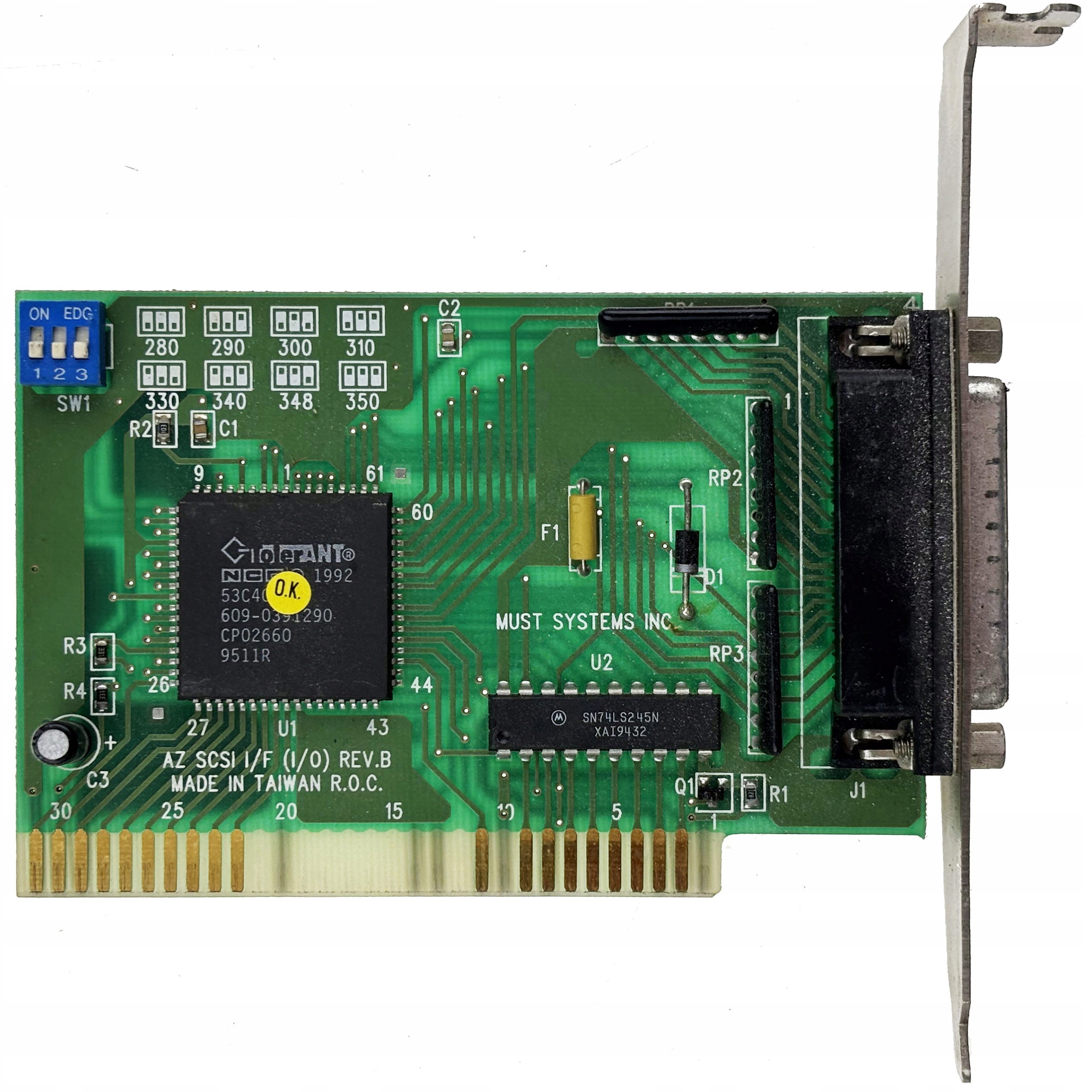 ISA 8 BIT SCSI I/F MUST SYSTEMS 100% OK ŮcB