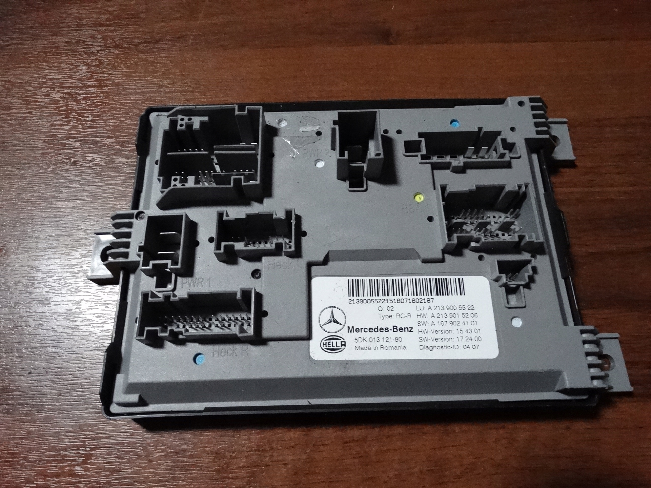 IDEALNY module control unit SAM MERCEDES W213 W238 1 9