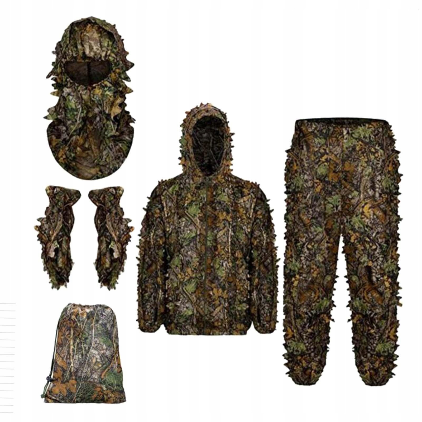 Ghillie Suit Priedušný ľahký 3D Leafy ML