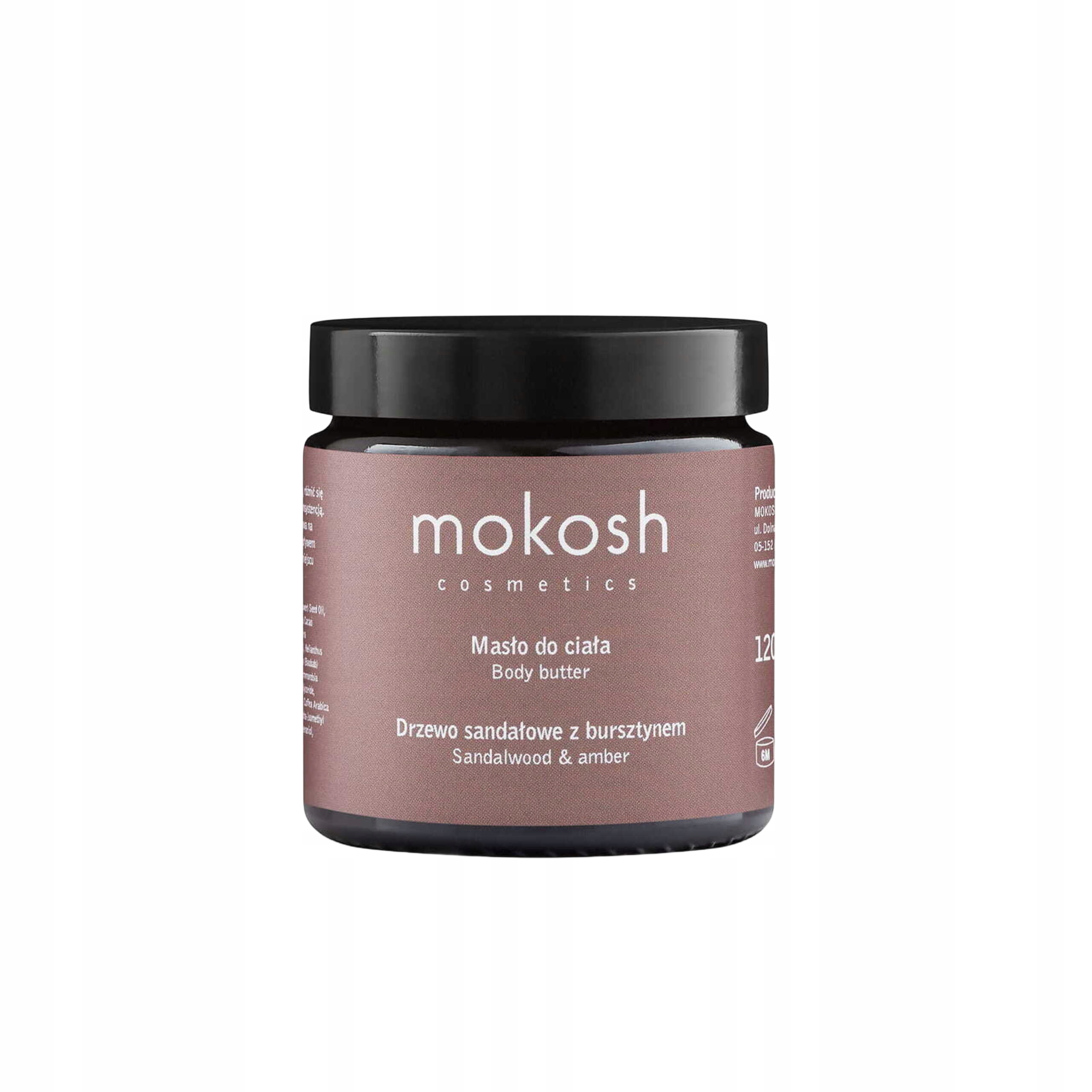 Tělové máslo Mokosh santalové dřevo s jantarem 120 ml