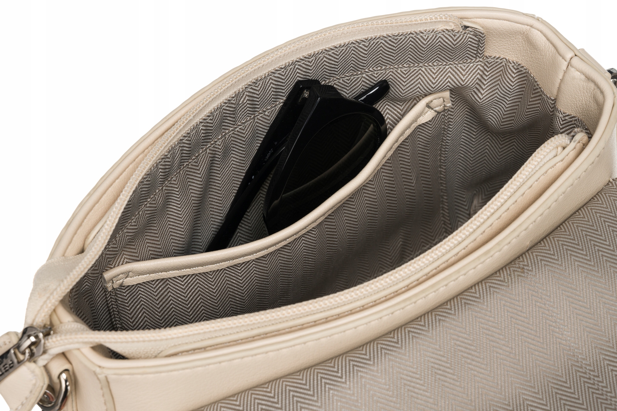 PETERSON torebka damska listonoszka torba mała miejska na ramię Wzór dominujący geometryczny