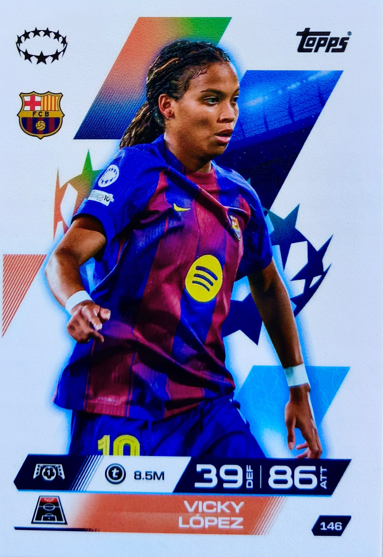 Topps Match Attax Extra 2025/26 2026 Attax 146 Vicky Lopez Barcelona