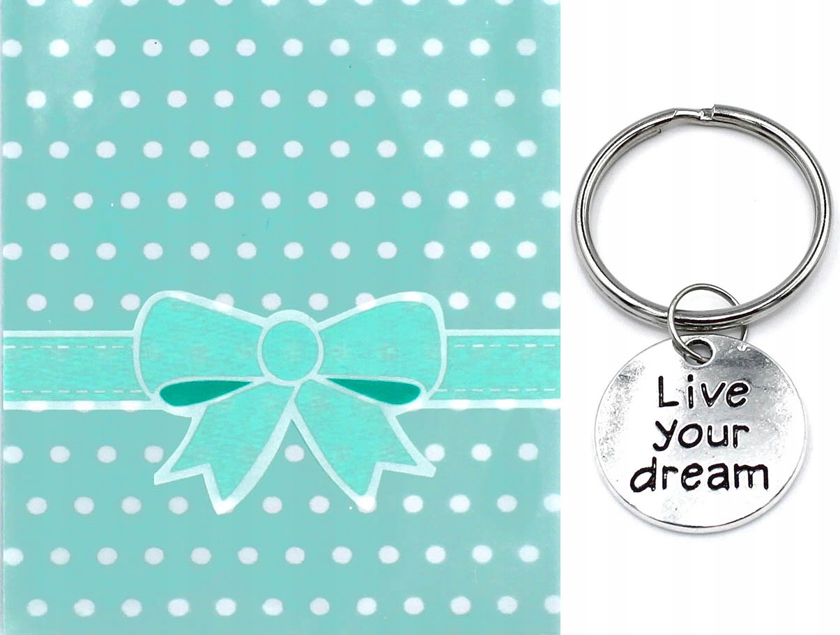 

Podziękowanie Gość Prezent Brelok Live Your Dream