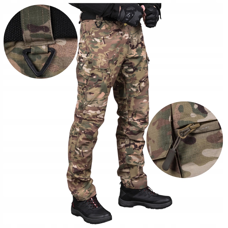 Pánské Kapsáče Taktické pracovní policejní vojenské kalhoty Maskáčový Tgslob 3XL