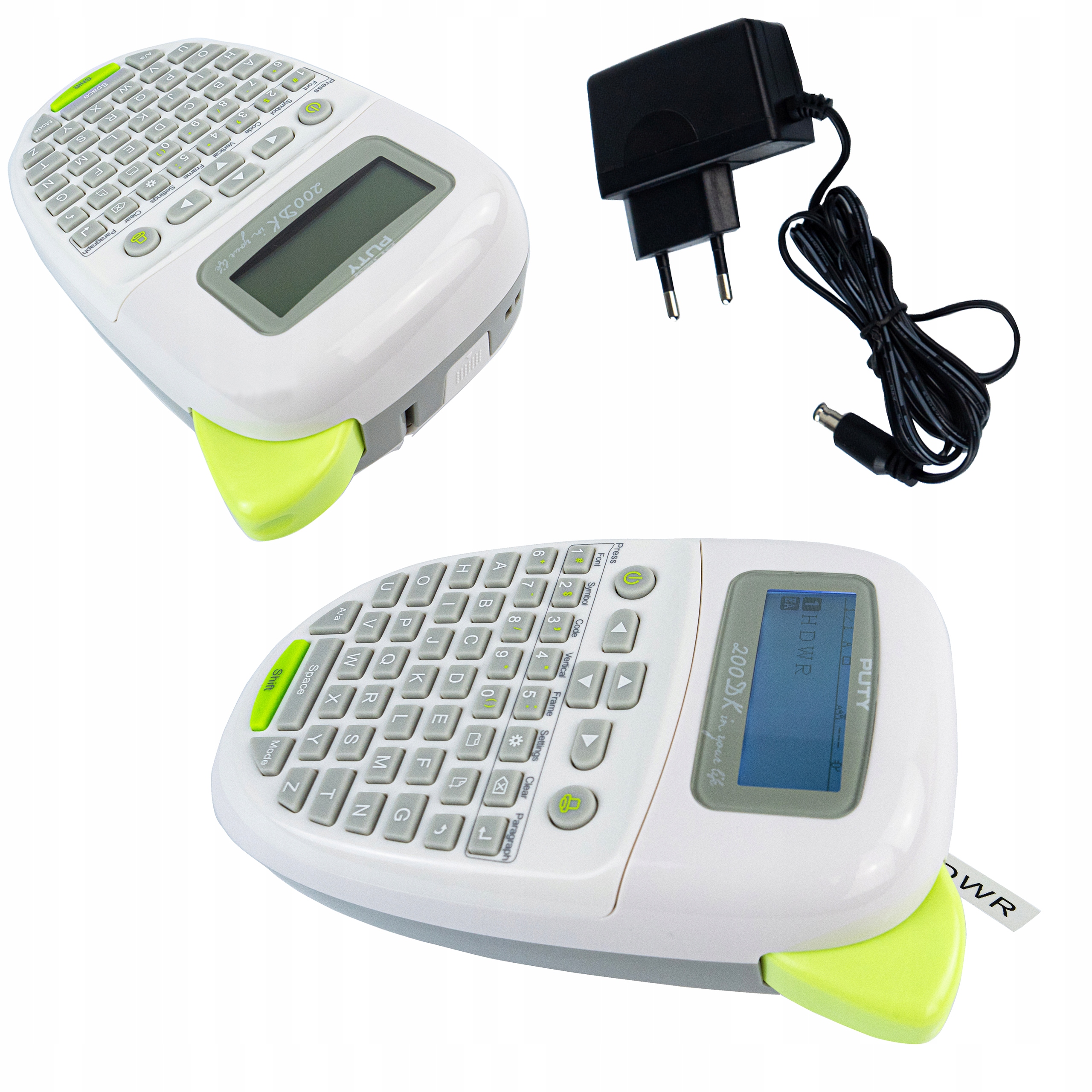 ETYKIECIARKA DOMOWA DO DRUKOWANIA ETYKIET WYŚWIETLACZ LCD 180 DPI RĘCZNA