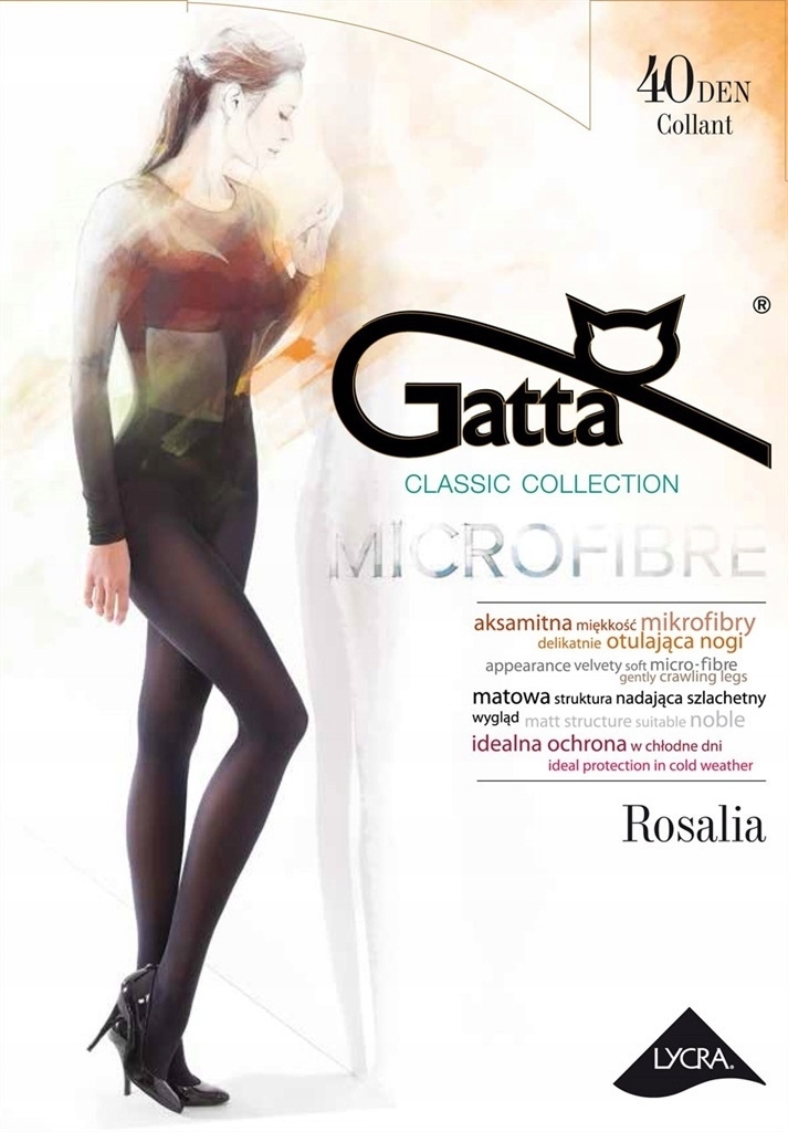

Rajstopy Mikro Rosalia 40 Gatta: prune, 3/M