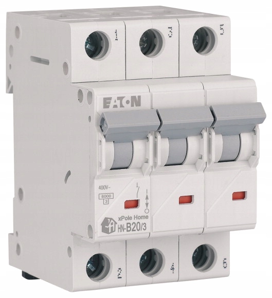 

Wyłącznik nadprądowy 3P B 20A Eaton