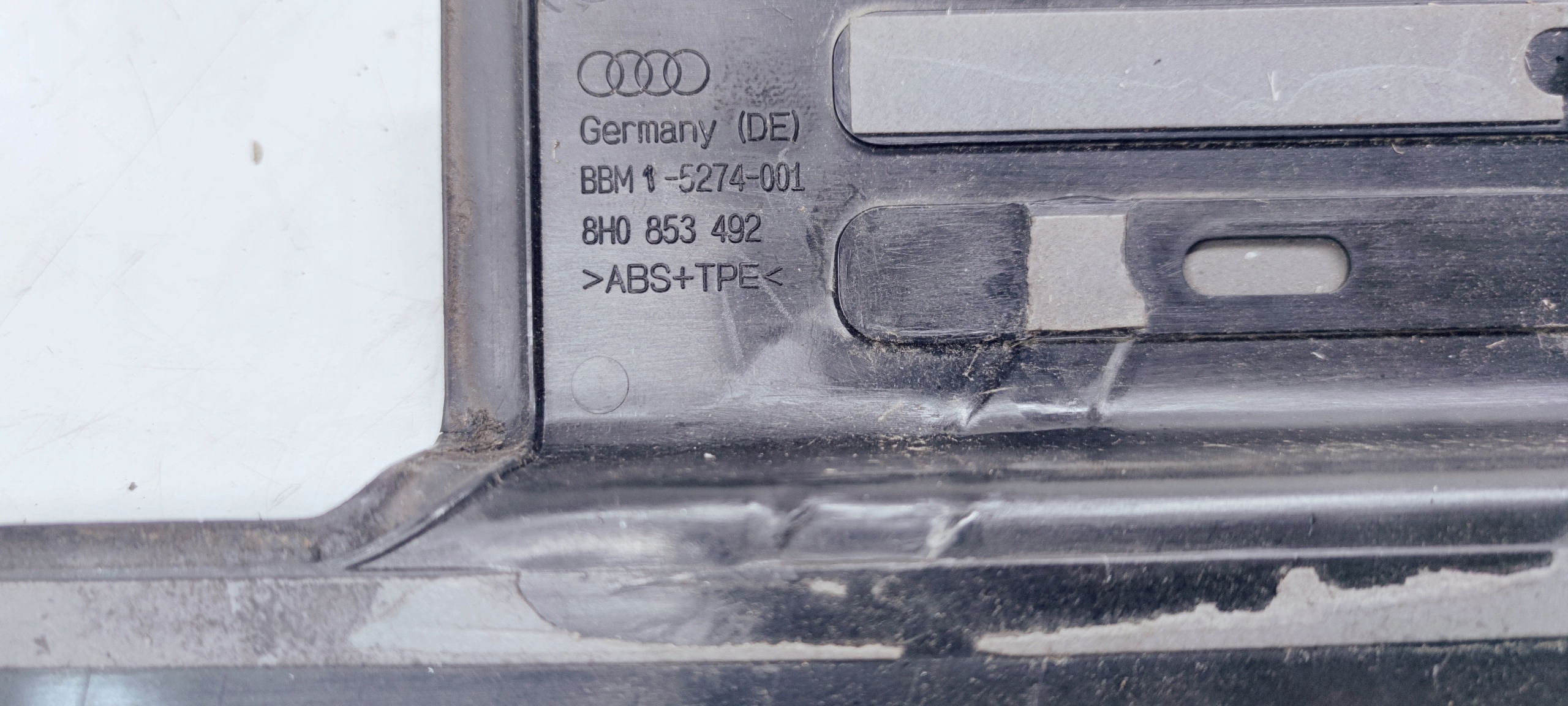 moulding threshold right AUDI A4 B6 CABRIO 8H0853492