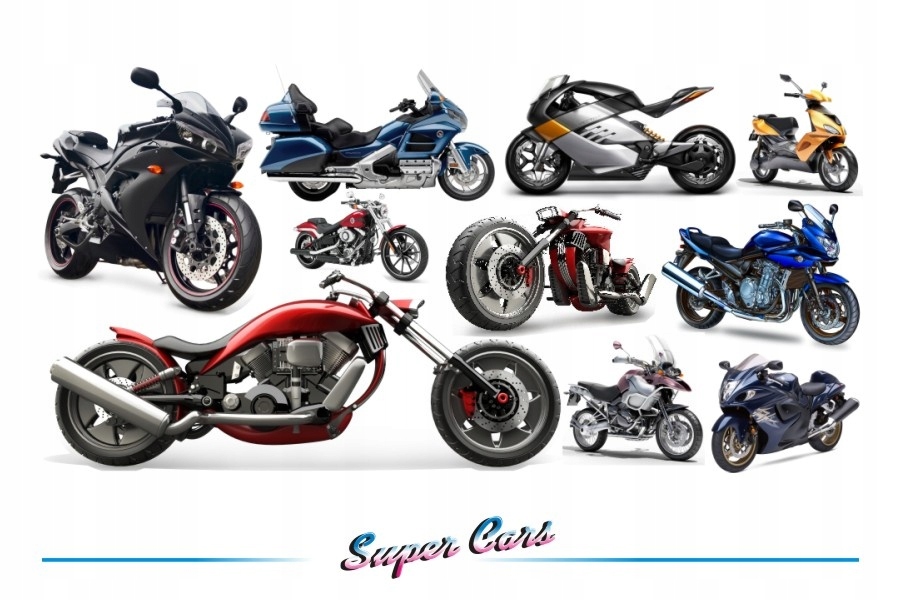 

Naklejki motory motocykle ścigacze choppery Cars 6