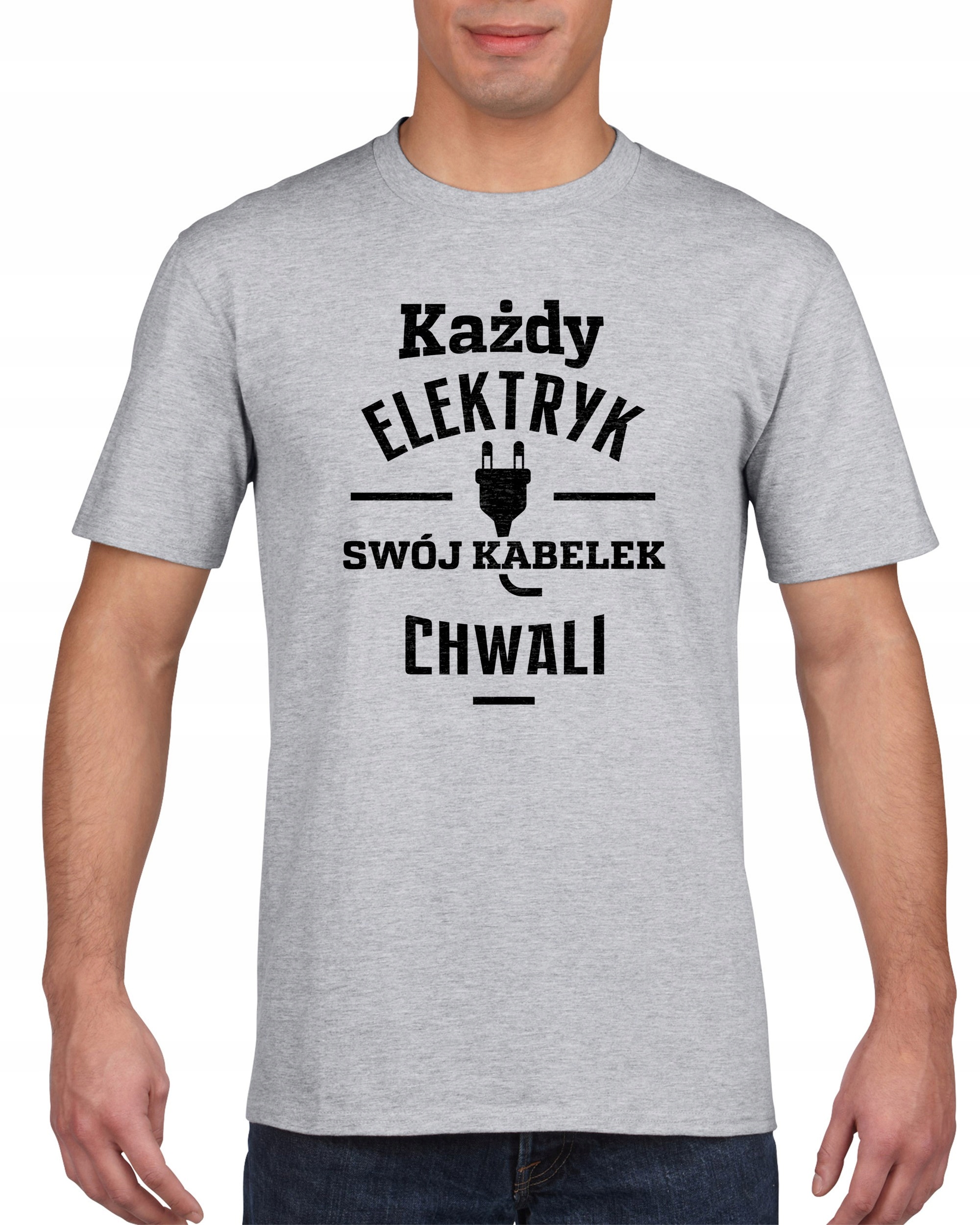 

Koszulka męska Kazdy Elektryk Kabelek Chwali s XL